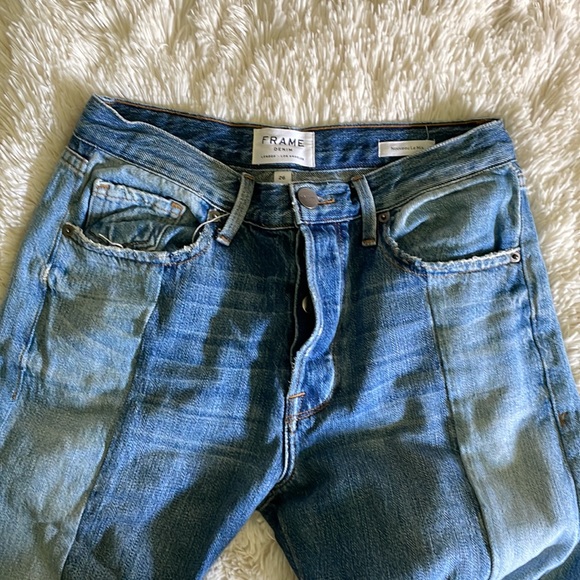 FRAME DENIM Mid-Rise Two-Toned Jeans - Picture 2 of 9